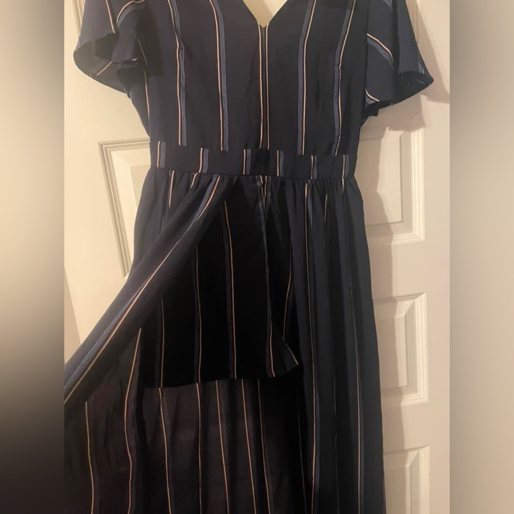 Navy with pinstripe shorts jumper. Brand new Karlie brand.